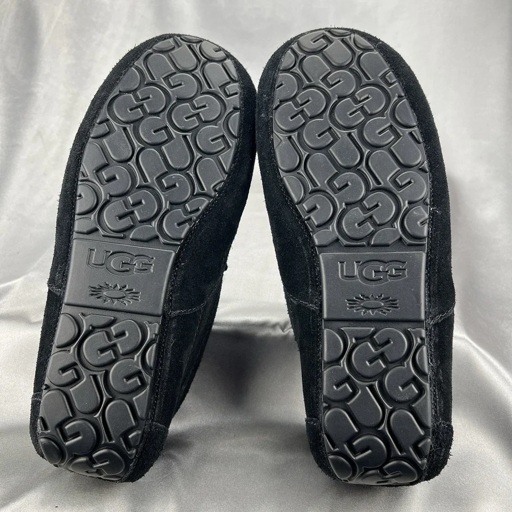 UGG Men's 11 Ascot Slipper | Black | 1101110-BLK | Comfort Slip-On Authentic New